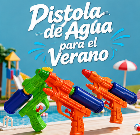 PISTOLA DE AGUA CON DEPÓSITO