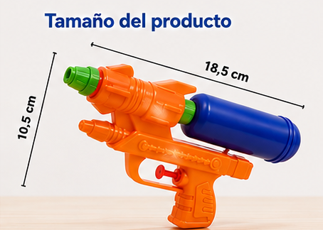 PISTOLA DE AGUA CON DEPÓSITO