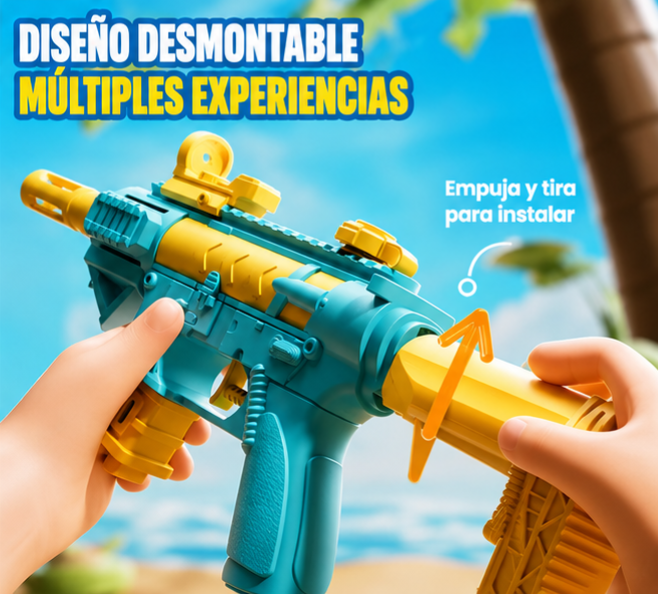 PISTOLA DE AGUA DISEÑO DESMONTABLE
